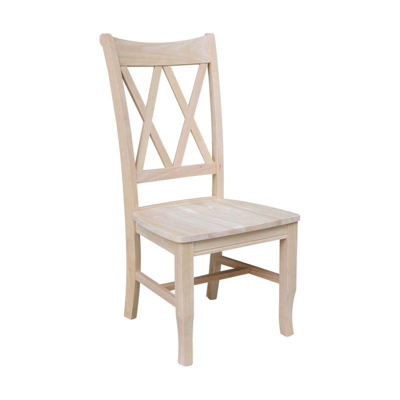 Mistana™ Lynn Solid Wood Cross Back Side Chair And Reviews Wayfair